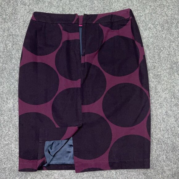 Boden Skirt Womens Size 8 Purple Pencil Zipper Slit lined Career Casual - Picture 2 of 10